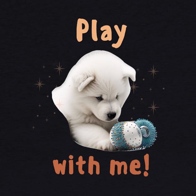 Samoyed Play with me! the most adorable puppy dog by HSH-Designing